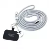 Karl Lagerfeld Cordón universal para móvil CBDY (gris)