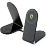 Ferrari Cargador inalámbrico plegable 2 en 1 FECBFMALK 15W negro con logo impreso MagSafe