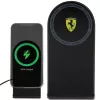 Ferrari Cargador inalámbrico plegable 2 en 1 FECBFMALK 15W negro con logo impreso MagSafe