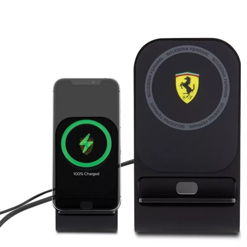 Ferrari Base de carga inalámbrica MagSafe 15W colección 2023 - Negra
