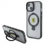 Ferrari FEHMP15SUSCAH iPhone 15 / 14 / 13 6,1 inch Funda rígida transparente con anillo colección 2023 MagSafe