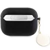 Guess GUAP2PGEHCDK Funda para AirPods Pro 2 (2022/2023) negra con colgante de corazón de diamante brillante fijo