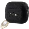 Guess GUAP2PGEHCDK Funda para AirPods Pro 2 (2022/2023) negra con colgante de corazón de diamante brillante fijo