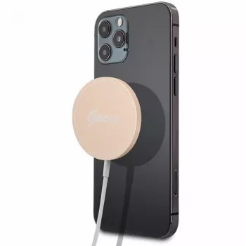 Guess GUCBMSLRD Base de carga inalámbrica MagSafe 15W - Oro
