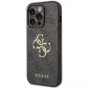 Guess GUHCP15L4GMGGR Funda rígida para iPhone 15 Pro 6,1 inch - Gris 4G Big Metal Logo