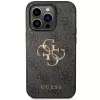 Guess GUHCP15L4GMGGR Funda rígida para iPhone 15 Pro 6,1 inch - Gris 4G Big Metal Logo