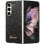 Guess Funda rígida Glitter Script F946 para Samsung Galaxy Z Fold5, negra