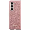 Guess GUHCZFD5HGGSHP F946 Funda rígida Glitter Script para Samsung Galaxy Z Fold5 - Rosa