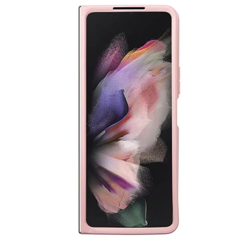 Guess GUHCZFD5HGGSHP F946 Funda rígida Glitter Script para Samsung Galaxy Z Fold5 - Rosa