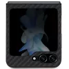 BMW M Collection Tapa trasera de piel y carbono para Samsung Galaxy Z Flip5 - Negra