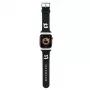 Karl Lagerfeld Correa de goma 3D con cabezas de Karl & Choupette NFT para Apple Watch 38/40/41mm negra