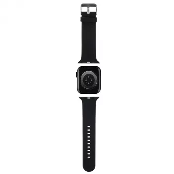 Karl Lagerfeld Correa de goma 3D con cabezas de Karl & Choupette NFT para Apple Watch 38/40/41mm negra