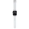 Karl Lagerfeld Correa de goma 3D con cabezas de Karl & Choupette NFT para Apple Watch 42/44/45/49mm blanca