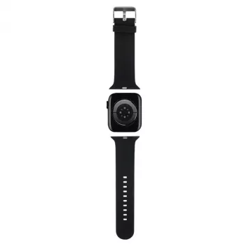 Karl Lagerfeld Correa de goma 3D con cabeza de Choupette para Apple Watch 38/40/41mm negra