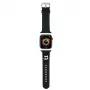 Karl Lagerfeld Correa de goma 3D con cabeza de Choupette para Apple Watch 42/44/45/49mm negra