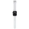 Karl Lagerfeld Correa de goma 3D con cabeza de Choupette para Apple Watch 42/44/45/49mm blanca