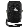 Hello Kitty Quilted Bows Strap - bolso bandolera para móvil (negro)