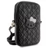 Hello Kitty Quilted Bows Strap - bolso bandolera para móvil (negro)