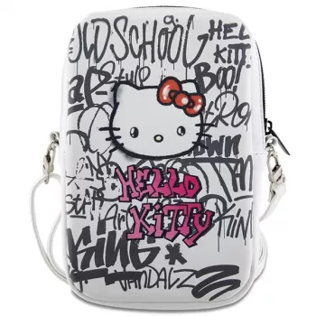 Hello Kitty Bolso de hombro Graffiti Kitty Head blanco