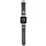 Hello Kitty HKAWMPGKHK Correa para Apple Watch 38/40/41mm negra de silicona