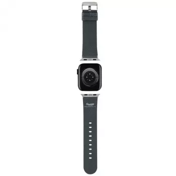 Hello Kitty HKAWMPGKHK Correa para Apple Watch 38/40/41mm negra de silicona
