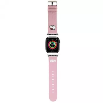 Hello Kitty HKAWMPGKHP Correa de silicona para Apple Watch 38/40/41mm rosa
