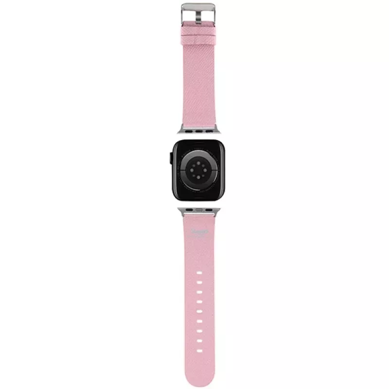 Hello Kitty HKAWMPGKHP Correa de silicona para Apple Watch 38/40/41mm rosa