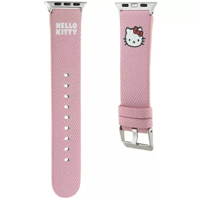 Hello Kitty HKAWMPGKHP Correa de silicona para Apple Watch 38/40/41mm rosa