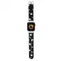 Hello Kitty HKAWMPSAPSK Correa para Apple Watch 38/40/41mm Negra Silicona Heads & Bows Muster