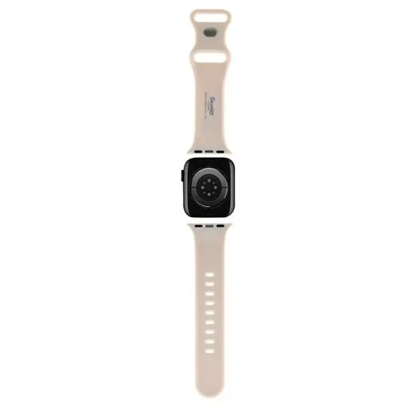 Hello Kitty HKAWMSCHBLE Correa de silicona para Apple Watch 38/40/41mm - Beige