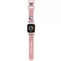 Hello Kitty HKAWMSCHBLP Correa de silicona para Apple Watch 38/40/41mm Rosa