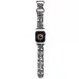 Hello Kitty HKAWMSDIESK Correa para Apple Watch 38/40/41mm Negra Silicona Heads & Stripes