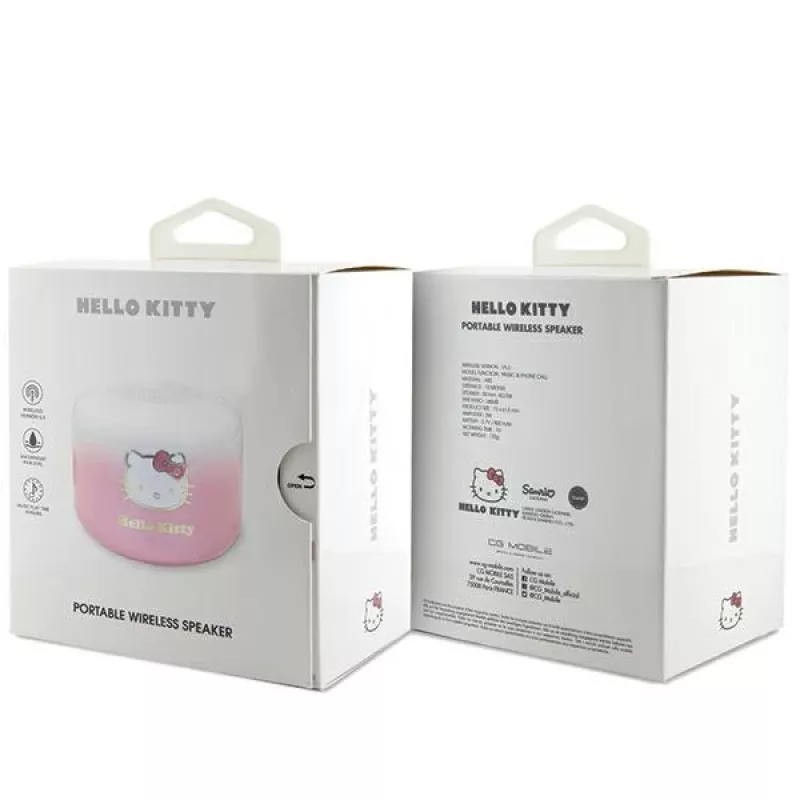 Hello Kitty Altavoz Bluetooth 5.0 HKWSBT6GKEP Rosa Electroplate Degradado