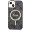 Guess GUHMP15MH4STK Funda rígida para iPhone 15 Plus/14 Plus 6,7 pulgadas Negra MagSafe 4G