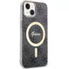 Guess GUHMP15MH4STK Funda rígida para iPhone 15 Plus/14 Plus 6,7 pulgadas Negra MagSafe 4G