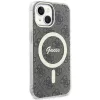 Guess GUHMP15MH4STW Funda rígida IML MagSafe para iPhone 15 Plus / 14 Plus 6,7 pulgadas Marrón