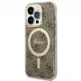 Guess GUHMP15LH4STW Funda rígida para Apple iPhone 15 Pro 6,1 pulgadas Marrón IML 4G MagSafe