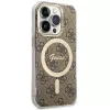 Guess GUHMP15LH4STW Funda rígida para Apple iPhone 15 Pro 6,1 pulgadas Marrón IML 4G MagSafe