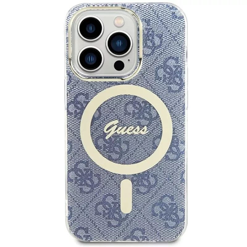 Guess GUHMP15LH4STB iPhone 15 Pro 6,1 pulgadas Funda rígida Azul IML 4G MagSafe