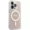 Guess GUHMP15LH4STP Funda rígida para Apple iPhone 15 Pro 6,1 pulgadas Rosa IML 4G MagSafe