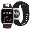 Hello Kitty HKAWLSCHBLK Correa de silicona para Apple Watch 42/44/45/49mm Negra