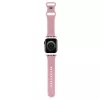 Hello Kitty HKAWLSCHBLP Correa de silicona para Apple Watch 42/44/45/49mm Rosa