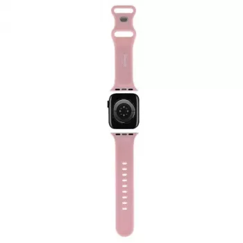 Hello Kitty HKAWLSCHBLP Correa de silicona para Apple Watch 42/44/45/49mm Rosa