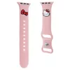 Hello Kitty HKAWLSCHBLP Correa de silicona para Apple Watch 42/44/45/49mm Rosa