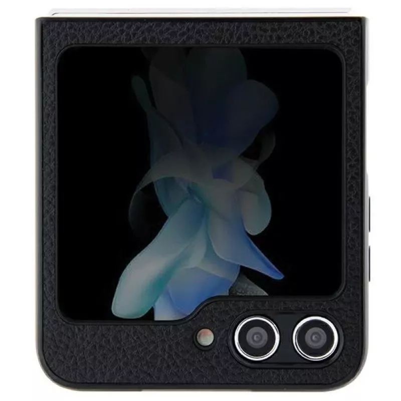 Hello Kitty HKHCZF5PGHDLMK Z Flip5 F731 Funda rígida Negra Metal Logo Kitty Head