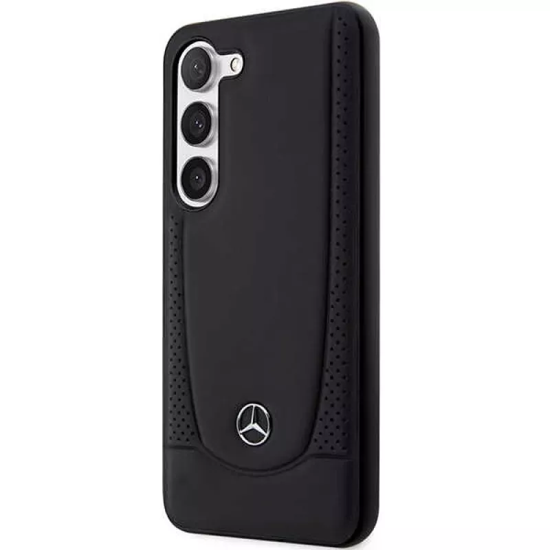 Mercedes-Benz S23 FE carcasa rígida de piel Urban Black para Samsung Galaxy S23 FE