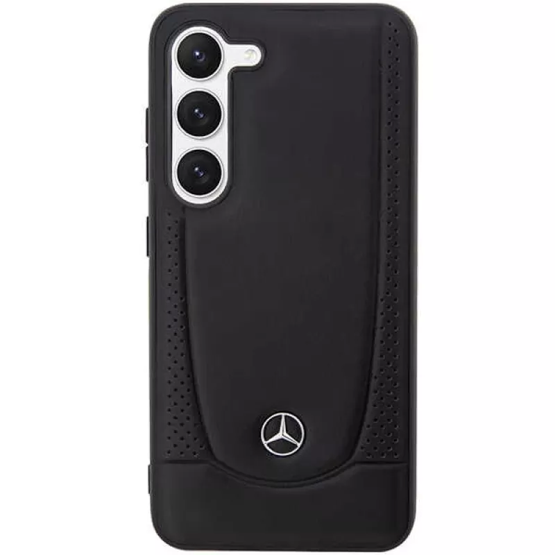 Mercedes-Benz S23 FE carcasa rígida de piel Urban Black para Samsung Galaxy S23 FE