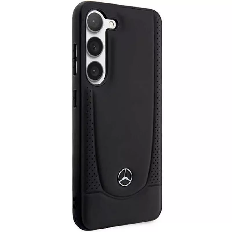 Mercedes-Benz S23 FE carcasa rígida de piel Urban Black para Samsung Galaxy S23 FE
