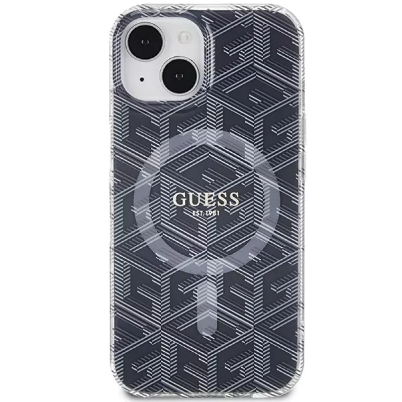 Guess GUHMP15MHGCUSTGK funda rígida GCube MagSafe para iPhone 15 Plus / 14 Plus 6,7