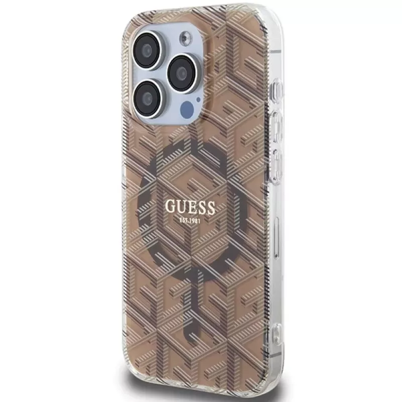 Guess funda rígida G-Cube IML MagSafe para iPhone 15 Pro 6,1